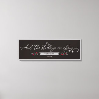 Och boskapen hängdes - stor julklapp canvastryck