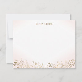  och botaniska personliger i guld anteckningskort