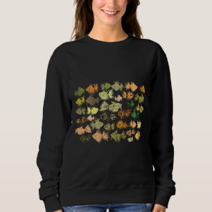 Och brun vattenfärgsfisk Mönster T Shirt
