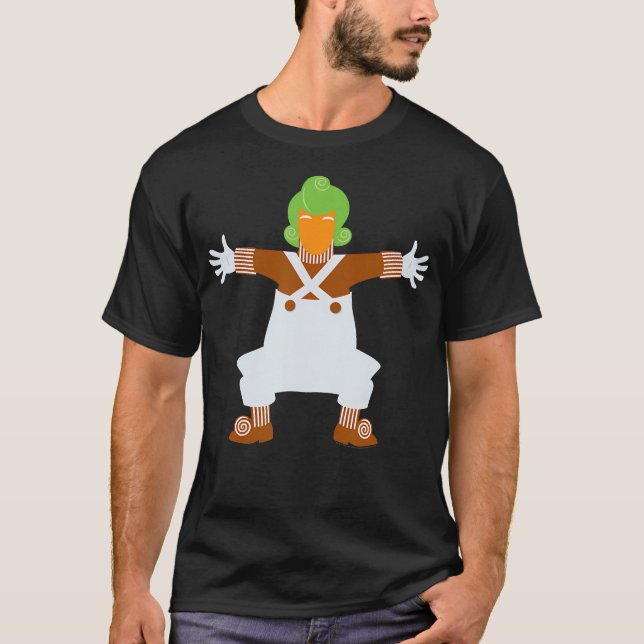 Och Chocolate Factory Lone Oompa Loompa T Shirt (Framsida)