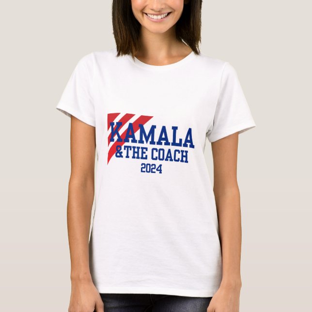 och Coach 2024 Kamala Harris Tim Walz T Shirt (Framsida)