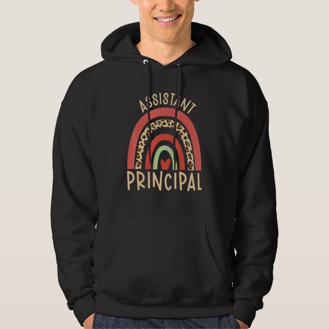Och cool principal assistent rektor 2 hoodie (Framsida)