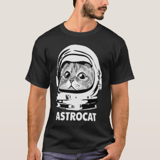 Och Cute Astrocat Cat Astronaut Kostym Rymden C T Shirt