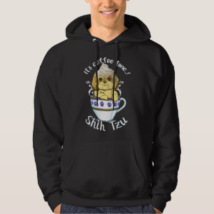 Och Cute Hund och Coffee Kärlek Shih Tzu Hund avel Hoodie