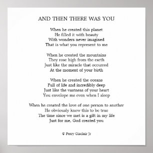 OCH DÅ VAR DU DÄR POSTER