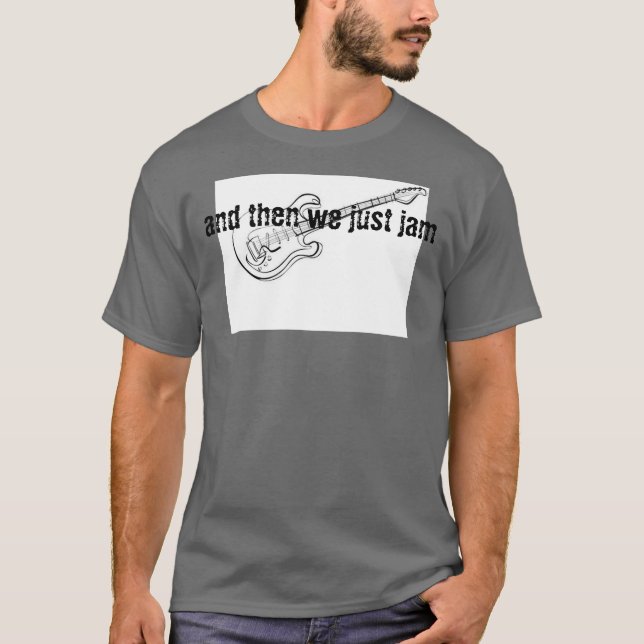 "och därefter sitter fast vi precis ", t shirt (Framsida)