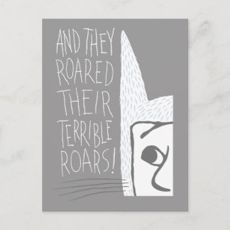 Och de gav ifrån sig rytande vrål! vykort