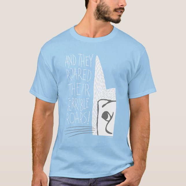 Och de rytade sina fasansfulla rytanden! t shirt (Framsida)