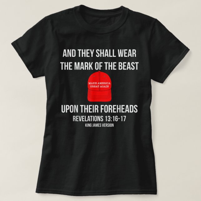 Och de skall Bära Beastens märke - antiT T Shirt (Design framsida)