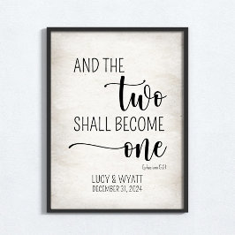 Och de två ska bli en Personlig Wall Art Poster