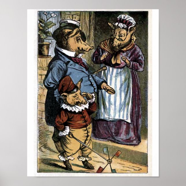 Och denna lilla gris gick gråtande ...... poster (Framsidan)