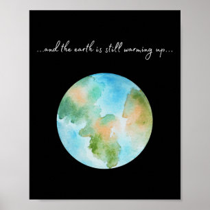 Och det blir varmare Global uppvärmning Miljö Poster