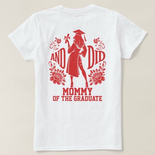 OCH DID Urban Female Silhouette Trendig Studenten T Shirt (Design baksida)
