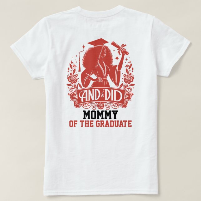 OCH DID Urban Female Silhouette Trendig Studenten T Shirt (Design baksida)