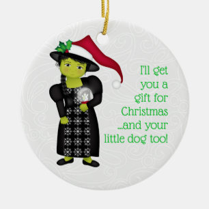 Och din lilla Hund. Wicked Witch WWOO Julgransprydnad Keramik