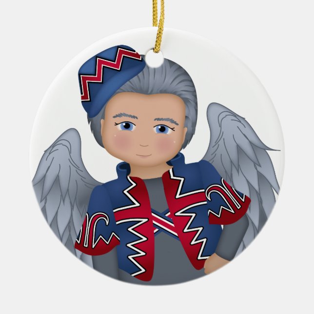 Och din lite hund för!  Dorothy Julgransprydnad Keramik (Framsidan)