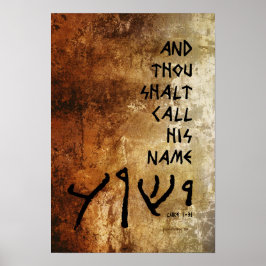 Och din Shalt kallar hans Namn Yeshua Poster