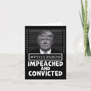 Och dömde Felon 45 Lustigt anti-Trump Mugshot Kort