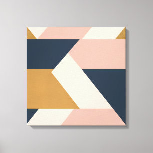 och efterställda arkivblock - modern geometrisk canvastryck