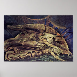 Och Elohim skapade Adam av William Blake Poster
