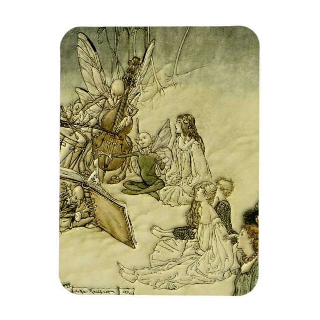 Och en Fairy Sång - Arthur Rackham Magnet (Vertikal)