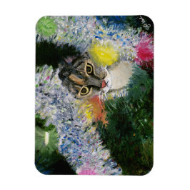 Och en katt i Julgran Magnet