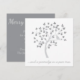 Och en partril i ett päron träd inbjudningar