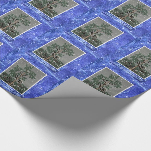 Och en porcupin i Gräs Träd Presentpapper (Hörn)