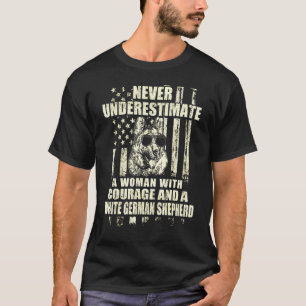 Och en vit tysk shepherd t shirt