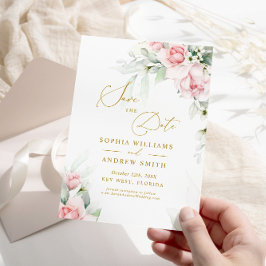  och eukalyptus Blommigt Spara datuminbjudan Inbjudningar