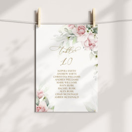  och eukalyptus Bordsnummer 10 Sittplatsdiagram