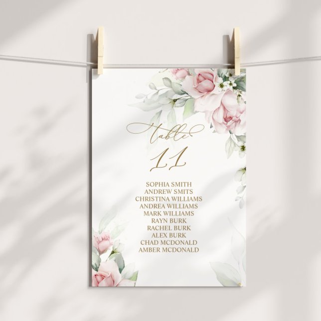  och eukalyptus Bordsnummer 11 Sittplatsdiagram (Skapare uppladdad)