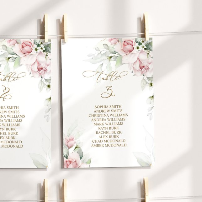  och eukalyptus Bordsnummer 3 Sittdiagram (Skapare uppladdad)