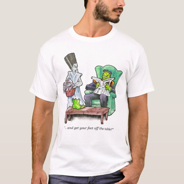 "… och få din fot av bord! ", t shirt (Framsida)