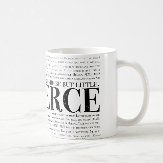 Och fast hon är men lite, är hon fierce. kaffemugg (Höger)