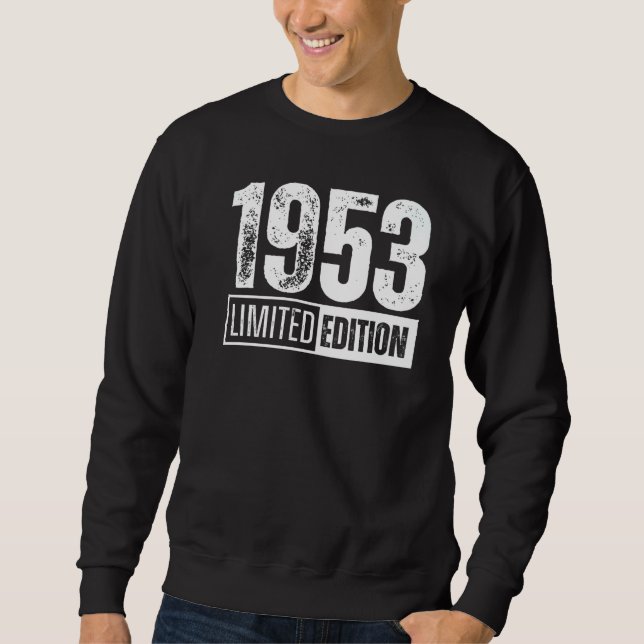 Och född år 1953 lång ärmad tröja (Framsida)
