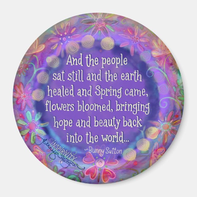 "Och folk sitter stilla"-inspiration Magnet (Framsidan)