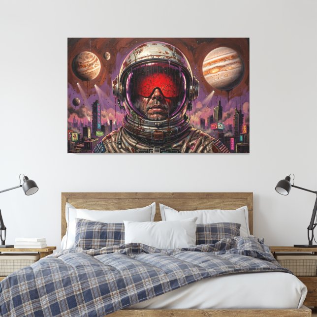 OCH FRAMTIDEN BLEV MÖRK 8 CANVASTRYCK (Insitu (sovrum))