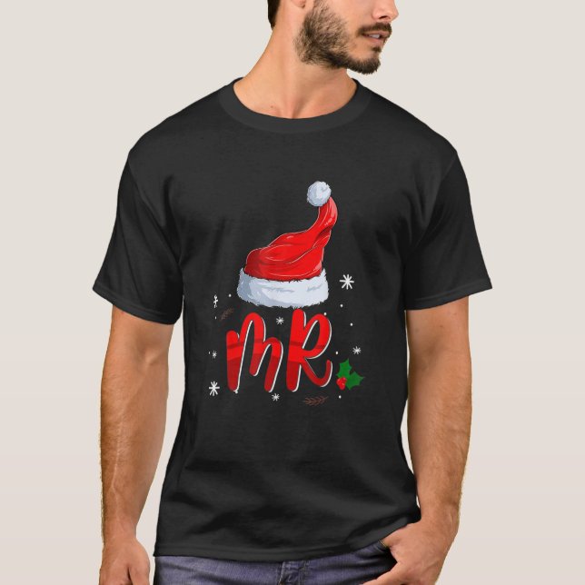 Och-Fru-Claus-jul-Par Matching Pajama T Shirt (Framsida)