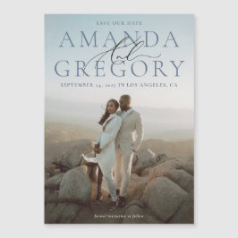 Och Fullt Photo Elegant Spara datum magneter