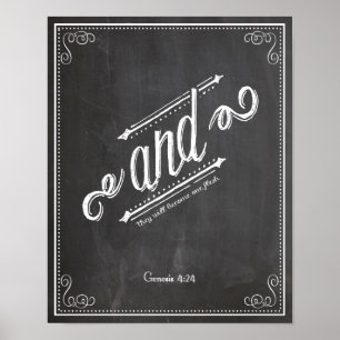 OCH Genesis 4:24 gått med tillsammans Poster