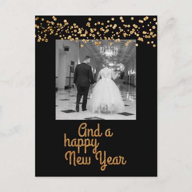 Och gott nytt år helgdag vykort (Framsida)