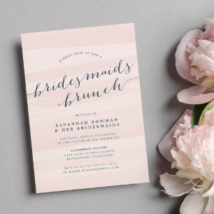  och Grått Bridesmaids Brunch-inbjudan Inbjudningar