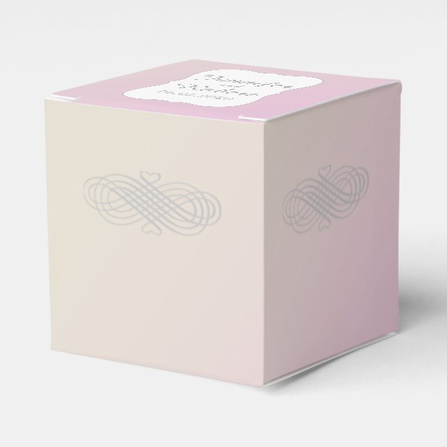  och Grått Romantic Wedding Favor Box Presentaskar (Framsidan Sidan)