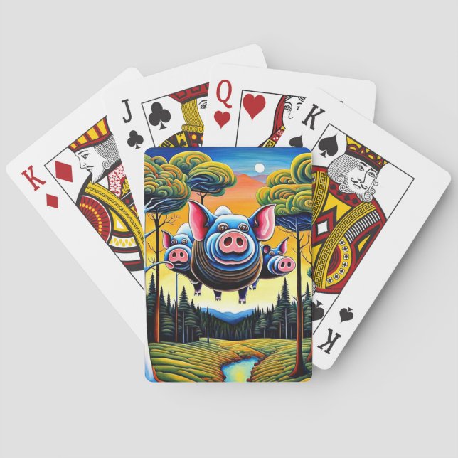 Och grisar kanske flyger casinokort (Baksidan)
