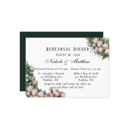  och grön repetitionsmiddag inbjudningar