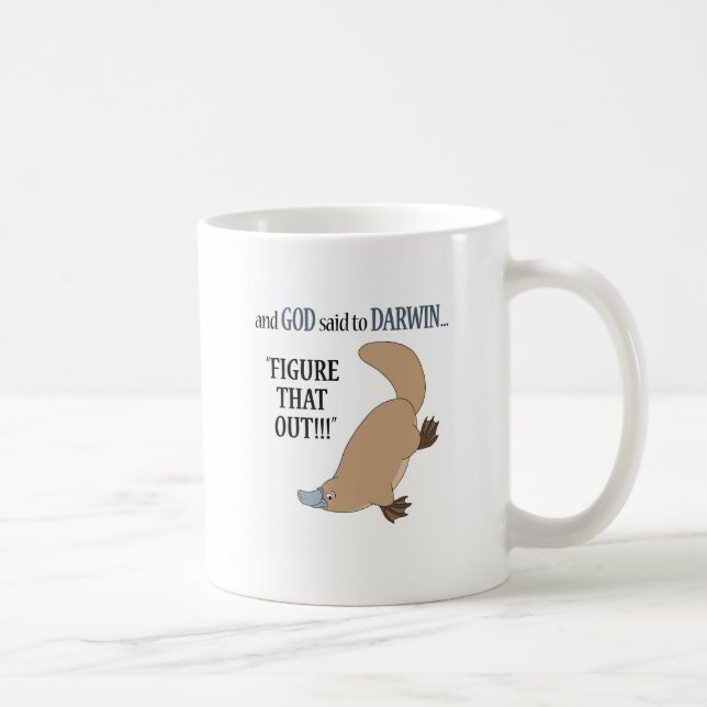 Och guden sade till Darwin…., Kaffemugg (Höger)