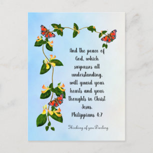 Och Guds fred.. Phil 4:7 Vykort