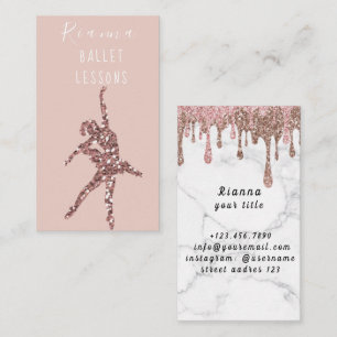 och Guld Ballet Lessons Lessons Teacher Social Me Visitkort