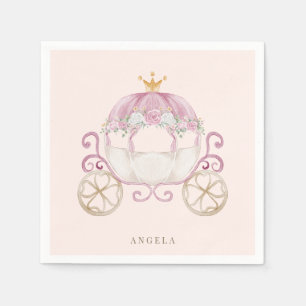 och Guld Princess Baby Shower Cocktail Pappersservett